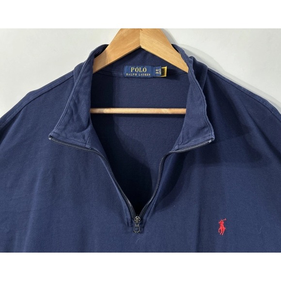 Polo Ralph Lauren Other - Mens Polo Ralph Lauren Big & Tall 1/4 Zip Pullover Sz 3XLT Front Pockets Clean
